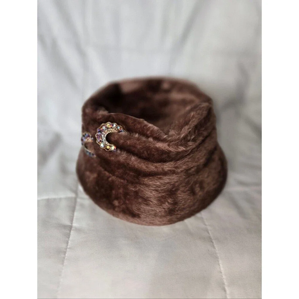 Selene Made in Austria Lodge Chic Winter Hat with Decorative Jewel Accent